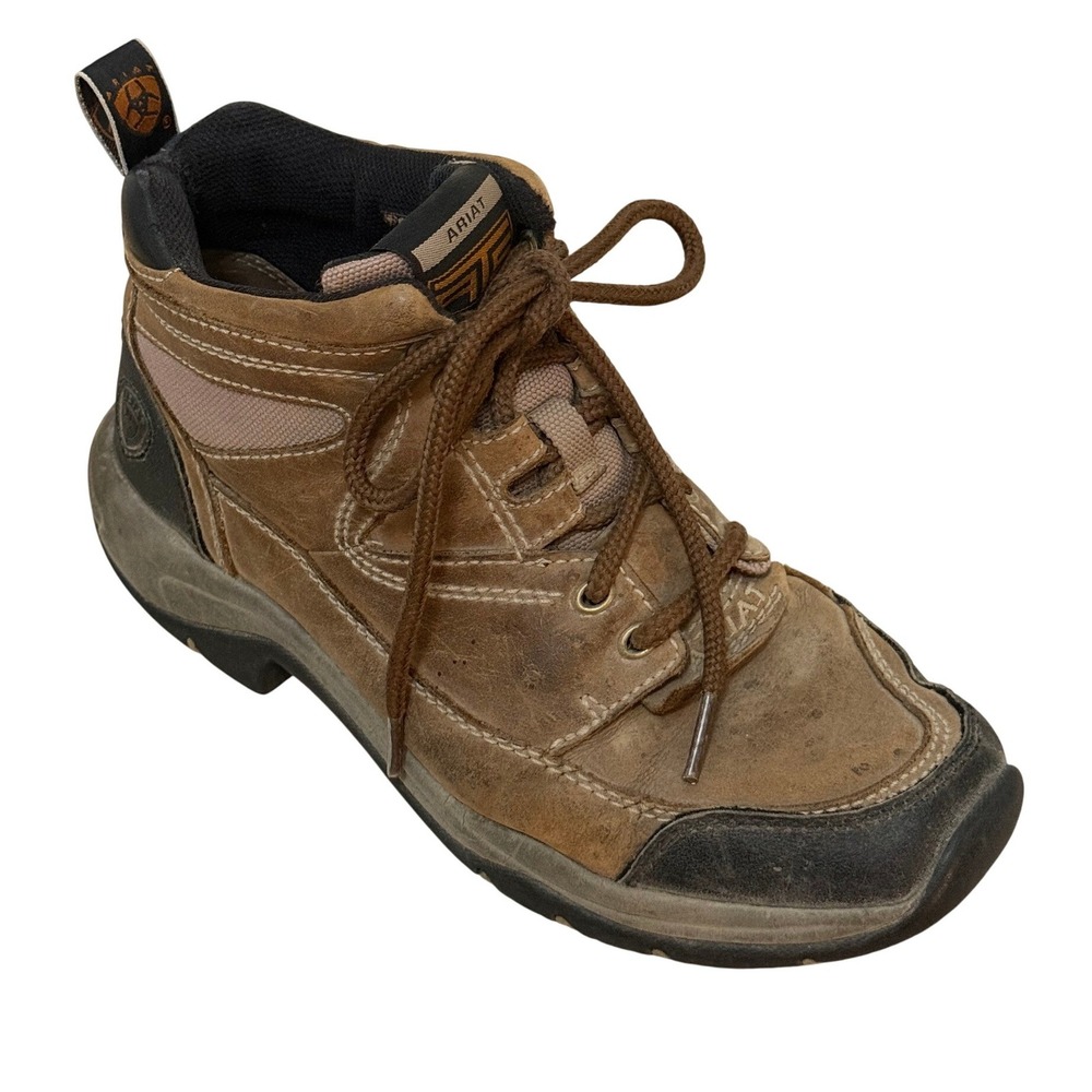 Ariat Women Terrain Hiking Boots 7.5 Brown Leather Lace Up 10004132 Gorpcore